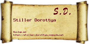 Stiller Dorottya névjegykártya