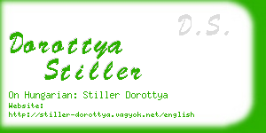 dorottya stiller business card